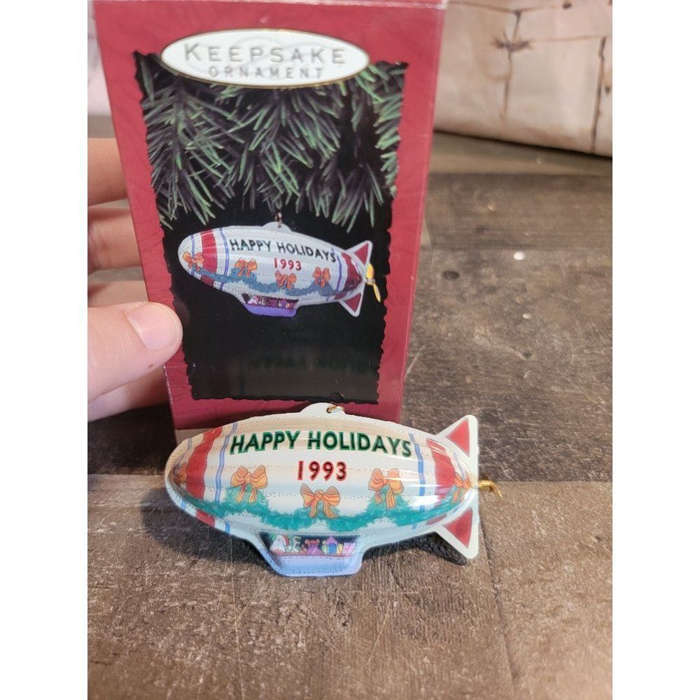 Hallmark 1993‎ the blimp ornament Xmas decor